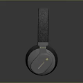 Sleek Modern Electronic Over Ear Headphones With Soft Black Ear Cushions And Textured Headband