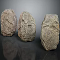 Natural Stone Rocks with Rough Surface Texture for Home Garden Decor Projects 3d model