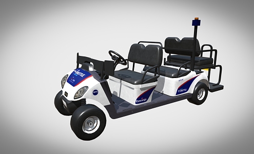 Battery car electric car airport pick-up special 3d model