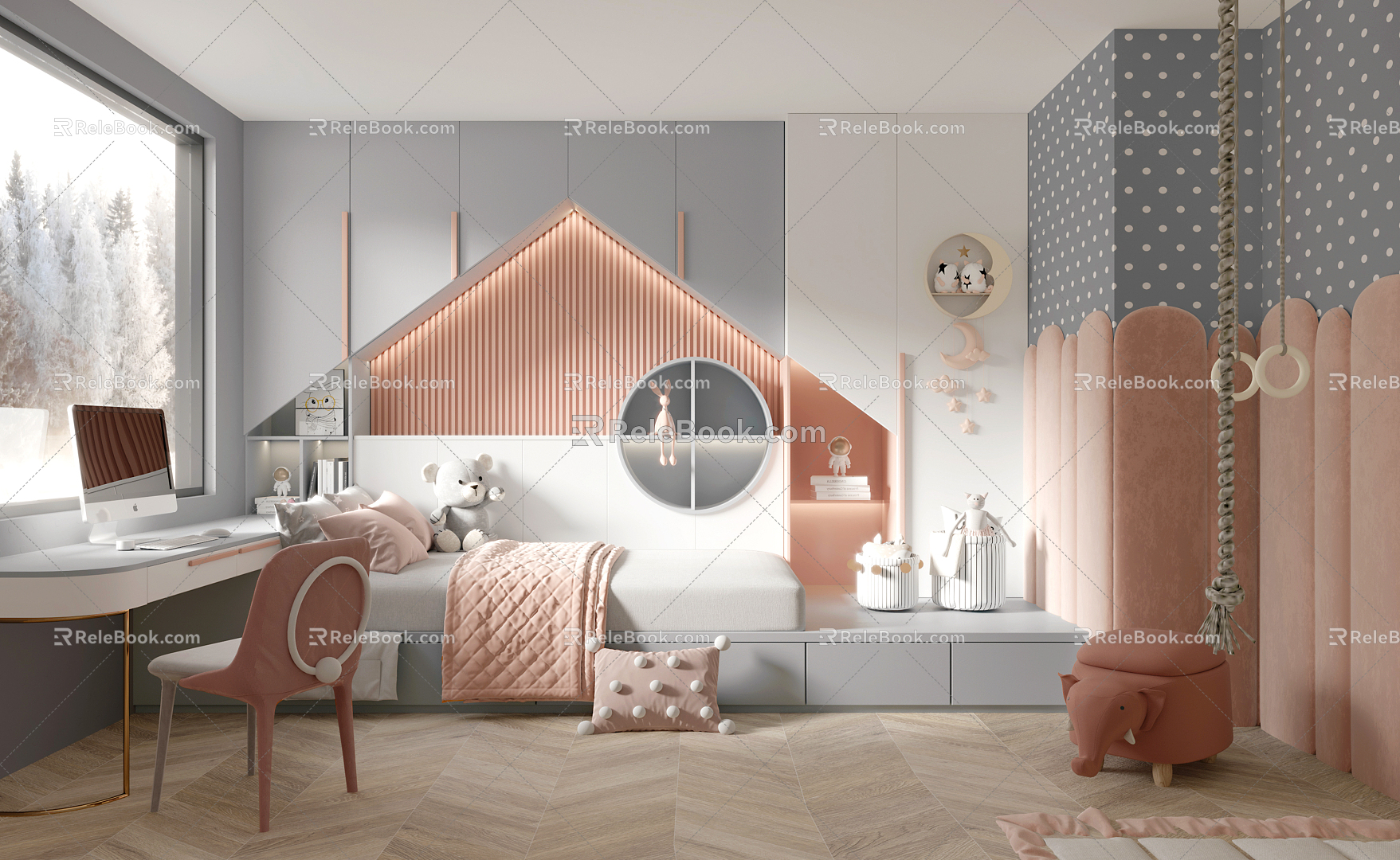 Modern Children's Room 3d model