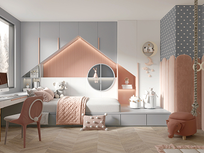 Modern Children's Room 3d model