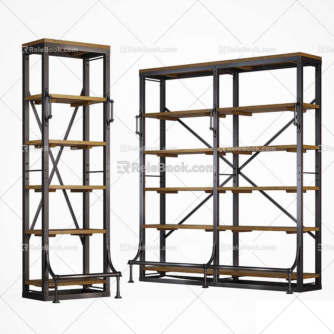 Industrial LOFT Storage Rack Decorative Cabinet Storage Cabinet model