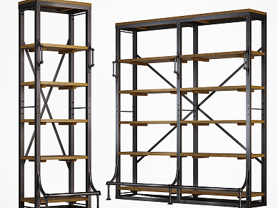 Industrial LOFT Storage Rack Decorative Cabinet Storage Cabinet model