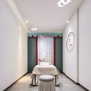 New Chinese SPA Room 3d model