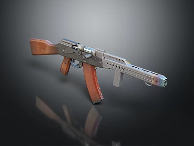 modern rifle semi-automatic rifle combat rifle battle rifle 3d model