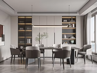 Modern Restaurant 3d model