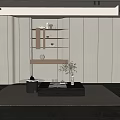 Modern coffee table coffee table combination 3d model