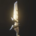 Crossed Weapons With Metal Blades Wooden Handles And Intricate Decorative Design Details