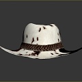 Modern Cowboy Hat Fashion Cowboy Hat Western Cowboy Hat Men's Cowboy Hat 3d model