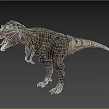 Detailed Tyrannosaurus Rex Dinosaur Figure With Open Jaw And Textured Skin