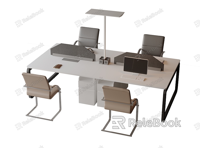 Modern Office Desk and Chair Combination Workstation Computer Desk and Chair Rotatable Chair E-Sports Chair Workstation model