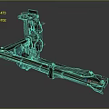 Biomechanical Device With Metal Structure Wheels And Pipes For Creatures