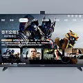 Smart TV Screens Displaying Streaming Content And Modern Display Design 3d model