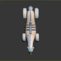 3D Rendered Egyptian Inspired Mechanical Horse With Silver Metallic Body And Blue Glowing Accents