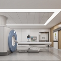 Modern MRI Room Hospital MRI Room 3d model