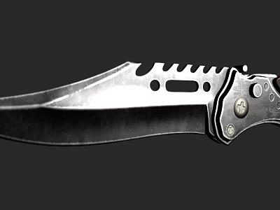 modern knife knife with high quality 3d model