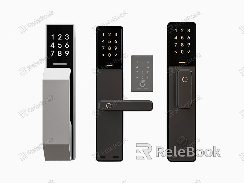 Modern password door handle password lock model