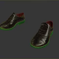 Shiny Black Formal Leather Shoes With Lace Up Design And Smooth Soles