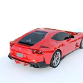 Red Ferrari Sports Car With Sleek Exterior Design And Alloy Wheels