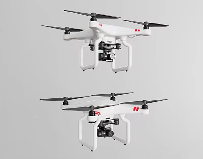 Modern Drones 3d model