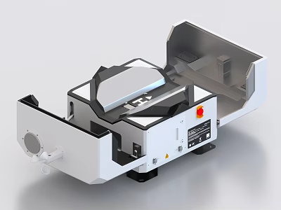 Modern Industrial Machine With Open Structure 3d model