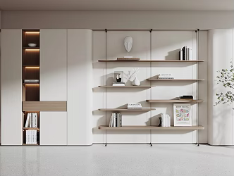 Modern Bookshelf Bookcase 3d model