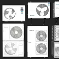 Various Air Conditioner Fan Models Featuring Modern Designs And Efficient Cooling Functions 3d model