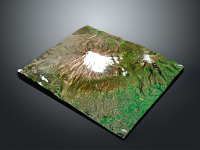 Geography, topography, mountain shape, ridge, ridge, valley, mountain range, canyon, geomorphology, mountain peak, mountain body 3d model