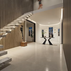 Modern foyer 3d model