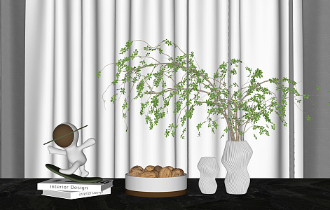 Modern Ornaments Combination Decorative Ornaments 3d model