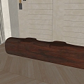 New Chinese Style Solid Wood Bench 3d model