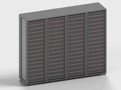 Server Unit Blade Machine Cabinet Network Equipment Industrial Equipment Service Unit 3d model
