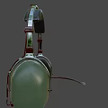 Tactical Weapon Communication Headset Green Over Ear With Microphone And Noise Reduction Design