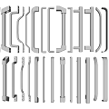 Various Styles Of Metal Cabinet Handles For Drawer And Door Furniture