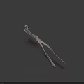 Silver Hairpin Daily Life Product With Blue Background And Simple Design