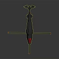 Sleek Gray Helicopter With Red Cockpit And Black Rotor Blades Design
