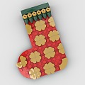 LEGO toy blocks christmas gift socks 3d model