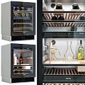 Modern Wine Cabinet Wine Cabinet Constant Temperature Cabinet Refrigerator 3d model