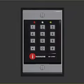 Modern password lock password input device password keyboard password door 3d model
