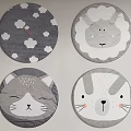 Adorable Round Rugs With Various Cartoon Animal Patterns For Kids Room Decor