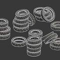 car tire tire 3d model