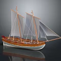 modern sailing ship ancient ship ancient warship large ancient ship ancient warship 3d model