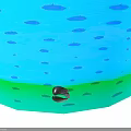 Two Shiny Dark Fish On White Background With Fish Shaped Object