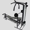 Multifunctional Home Gym Fitness Equipment With Weight Bench Barbell Rack And Dumbbells