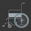 Modern Wheelchair Design With Black Padded Seat Silver Frame And Durable Wheels