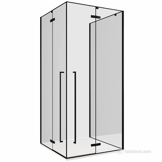 Modern Shower Sauna Design With Glass Enclosure And Steam Features 3d model 