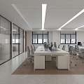 Public office space 3d model