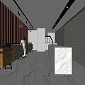 Elegant Clothing Store Interior With Displayed Clothes Mannequins White Chairs And Checkered Floor