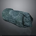 Wooden Stone Featuring Turquoise Blue Green Natural Texture Irregular Shape And Glossy Surface