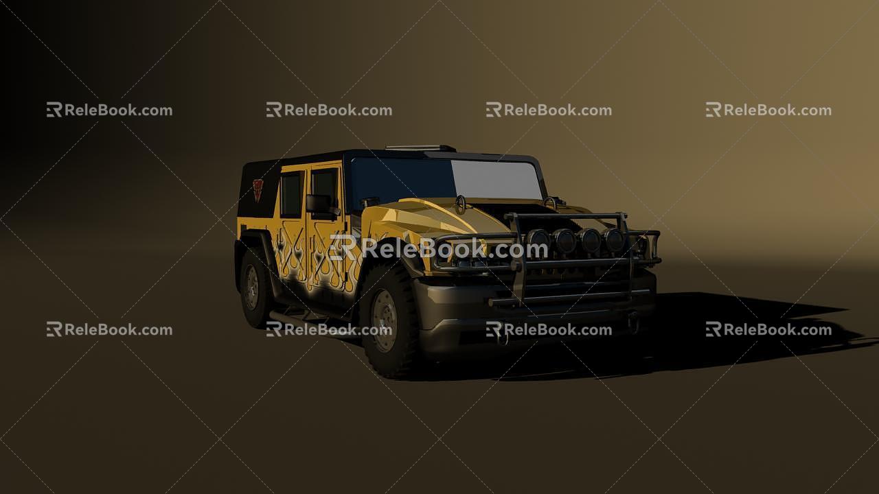 Modern Jeep Jeep Deformation 3d model